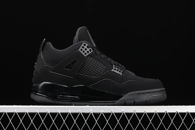 All Categories Air Jordan Jordan Series Basketball Shoes Air Jordan 4 Pure Original Air Jordan 4 "Black Cat" AJ4 Joe 4 Black Cat First Layer Authentic Standard CU1110-010
